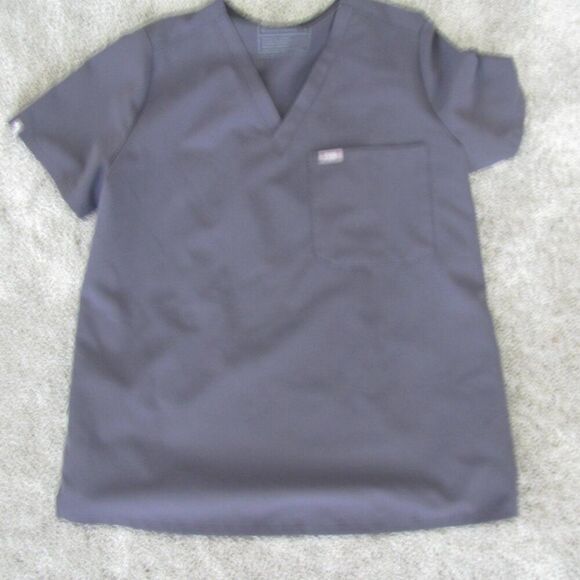 FIGS 1 pocket scrub top gray M - Picture 2 of 8